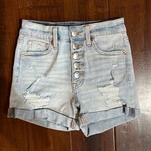 Aeropostale Super High Rise Midi Shorts
